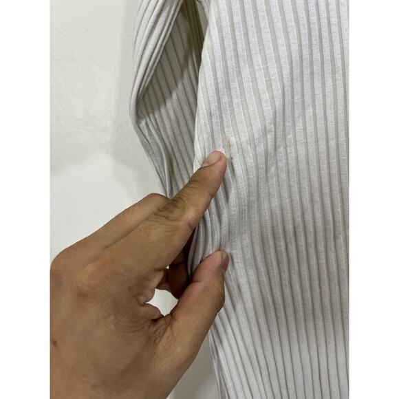 Eileen Fisher Texture Stretch Rib Tencel Minimal Scandi Top Capsule Quiet Luxe S - Picture 9 of 16